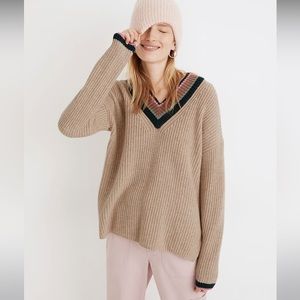 Madewell Tipped Forrest V-Neck Sweater